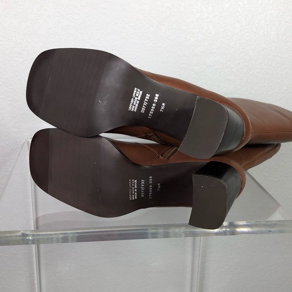 Colin Stuart Leather Square Toe Boots - Picture 8 of 15